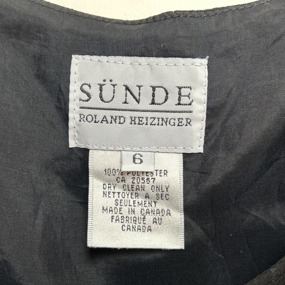 Sünde Roland Heizinger vintage ladies Fitted Top size 6, made in Canada - Picture 4 of 5